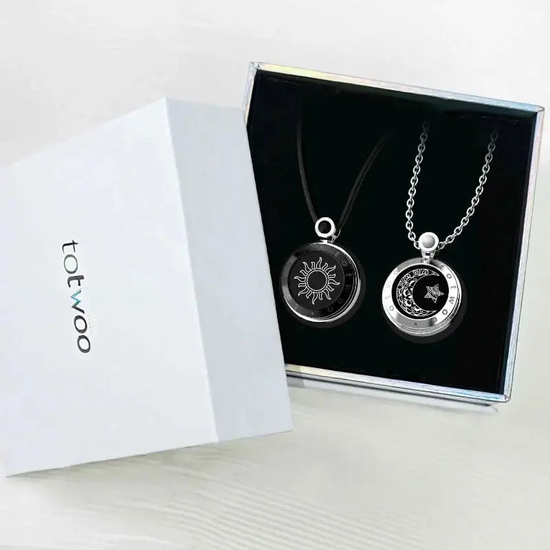 Naturlig agat Svart & Silver | TouchHalsband