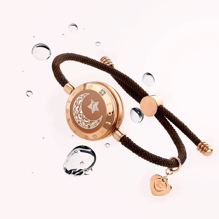 Milan Rope svart & roségull | Touch-armbånd