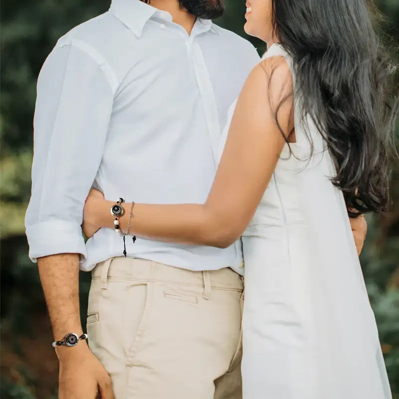 Soulmate Svart & Vit agat | Toucharmband