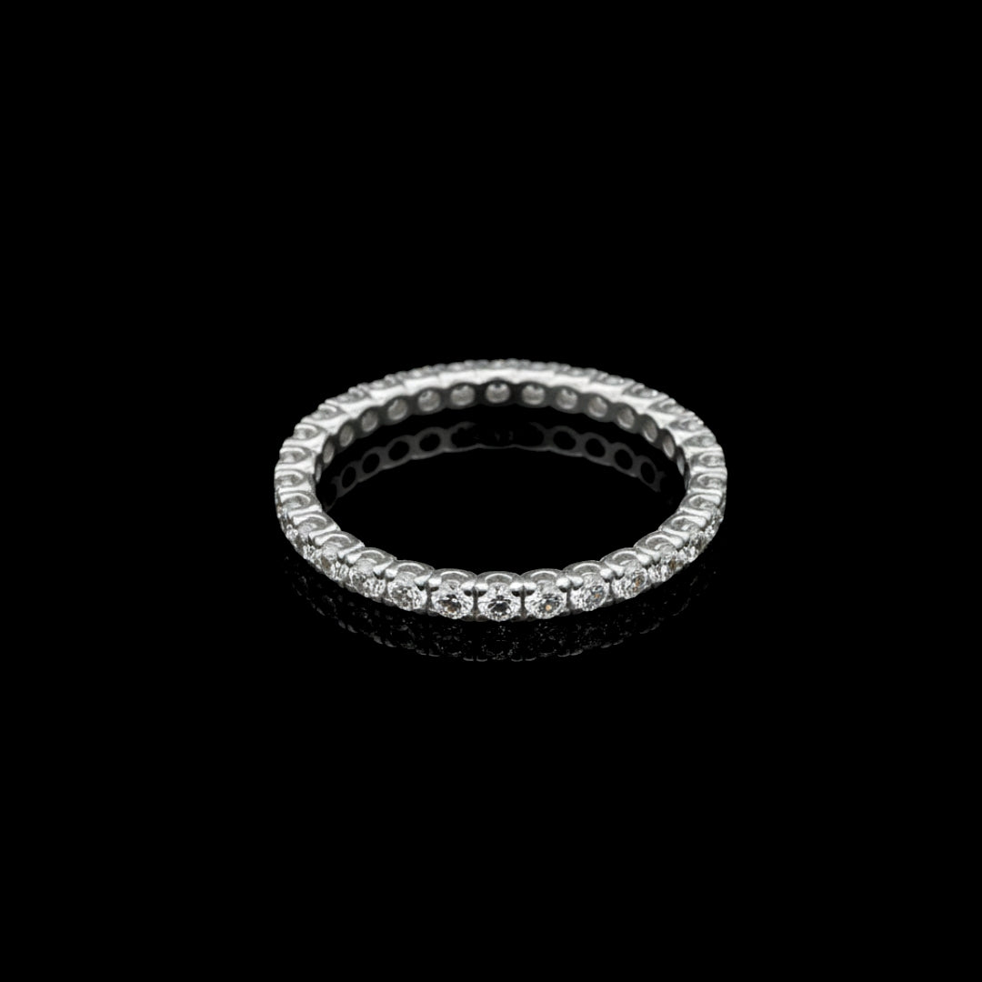 RING OF ICE VVS1 18K White Gold