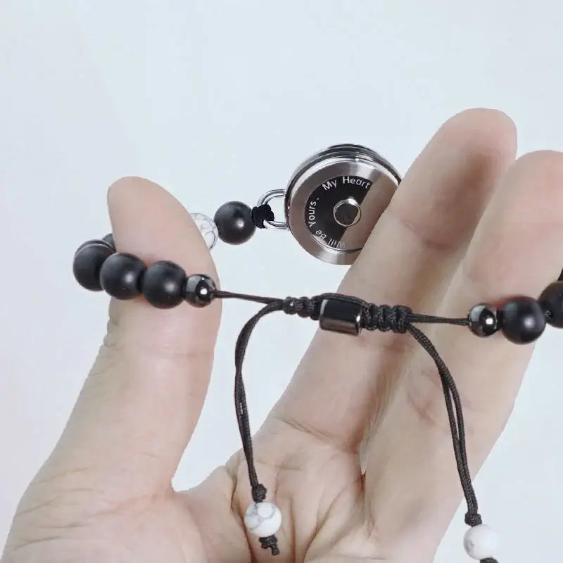 Soulmate Sort & Hvid Agat | Touch armbånd