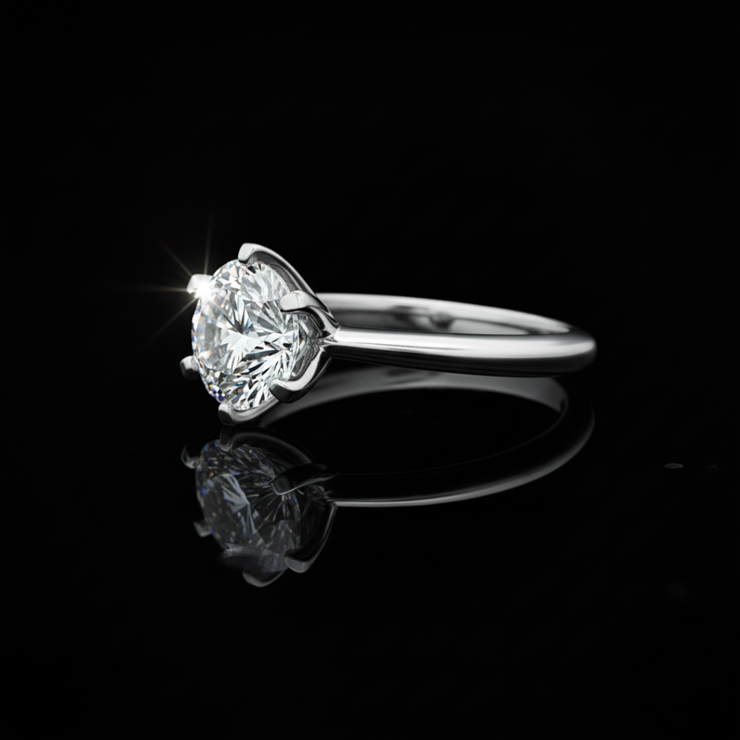 CROWN OF ICE VVS1 White Gold Ring