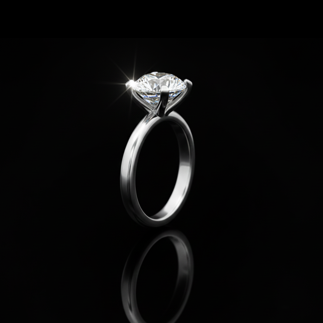 CROWN OF ICE VVS1 18K White Gold Ring
