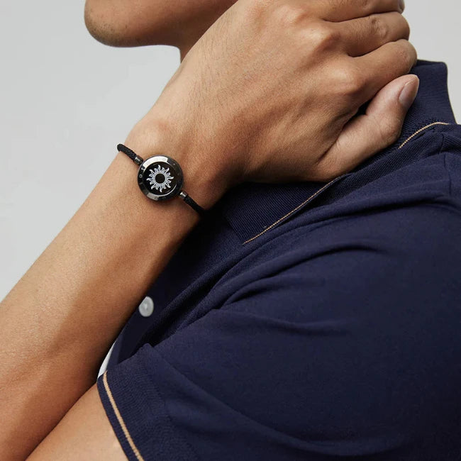 Milan Rope Black & Rose Gold | Touch Bracelet