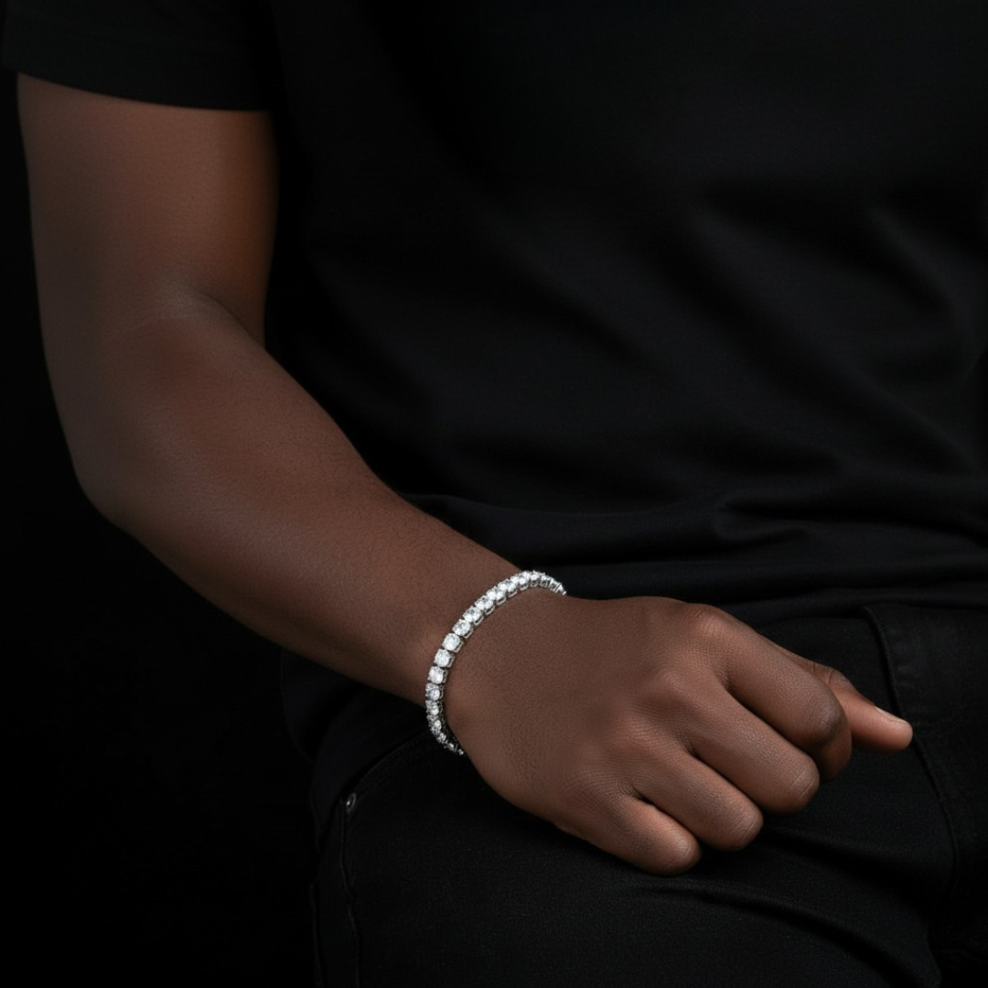 PURECUT ICE VVS1 White Gold Tennis