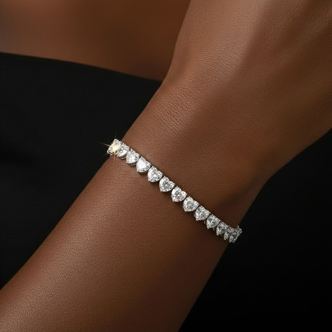 VALENTINES ICE VVS1 18K White Gold Tennis