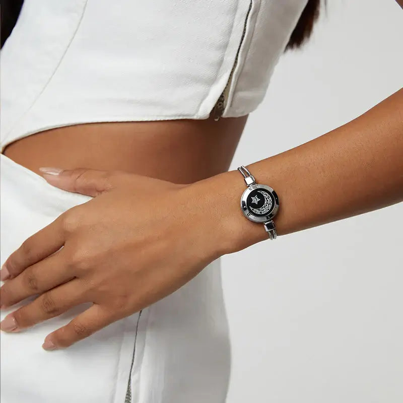 Snake Chain svart & sølv | Touch-armbånd