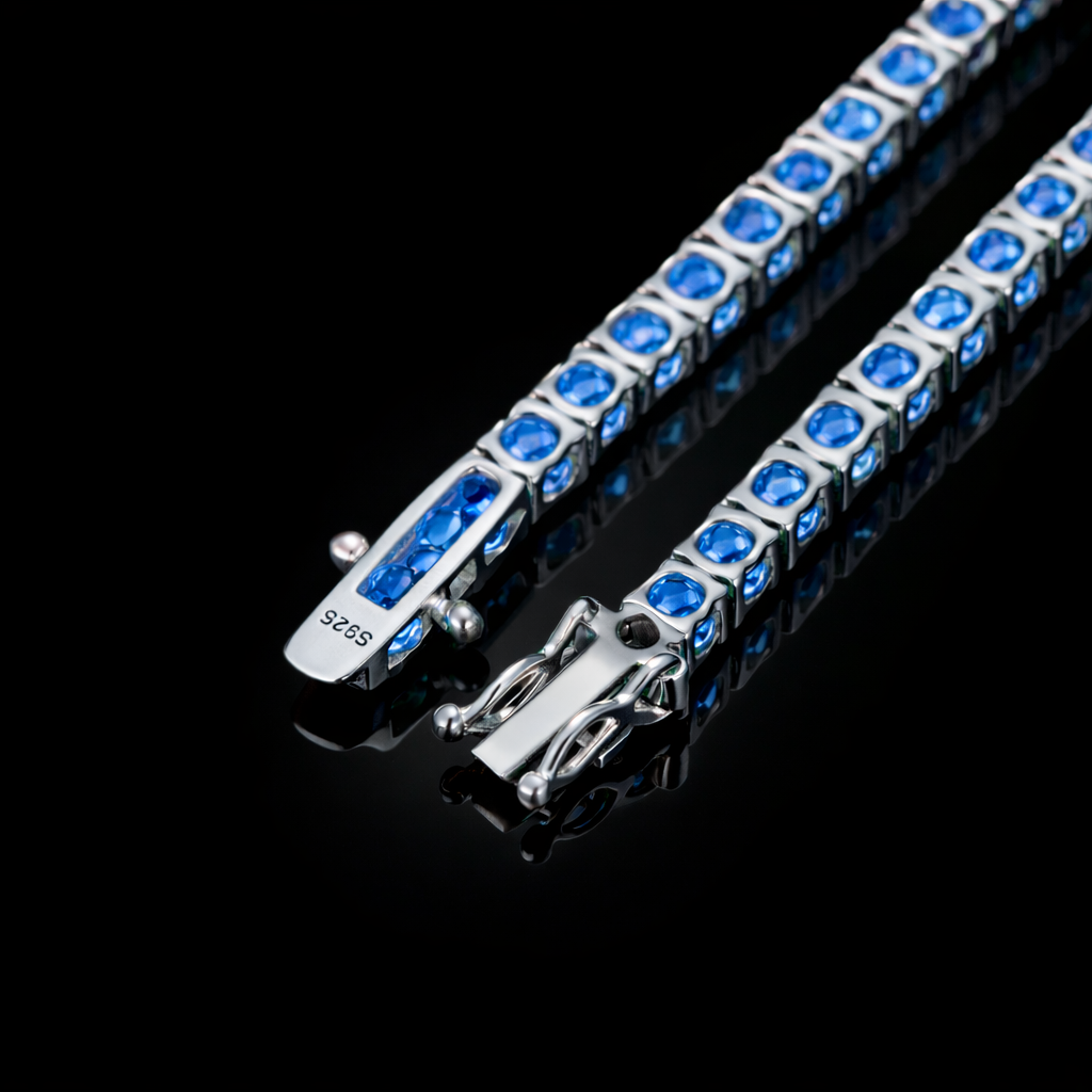 PURECUTS ICE BLUE VVS1 18K White Gold Tennis