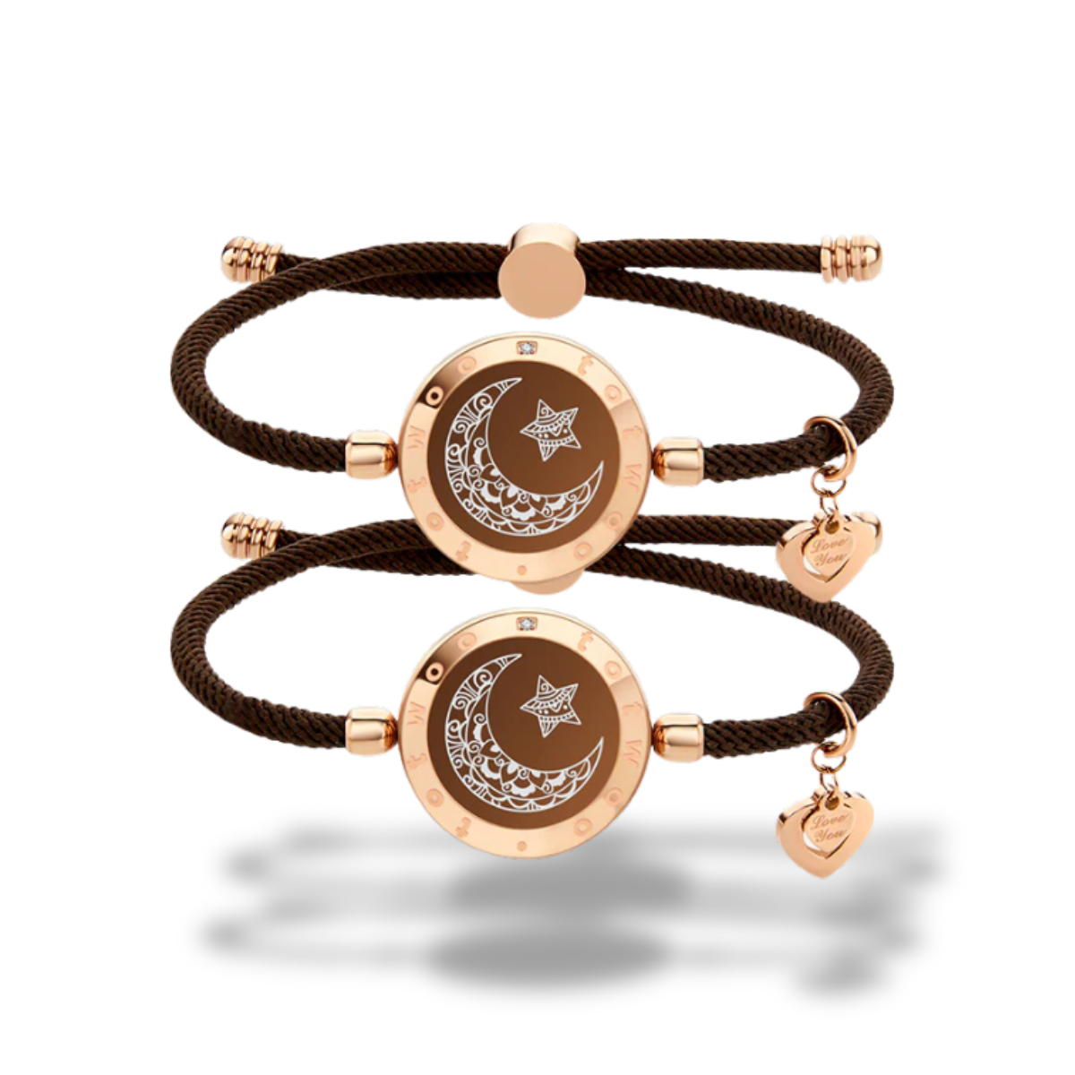 Milanese Loop Black & Rose Gold | Touch Bracelet