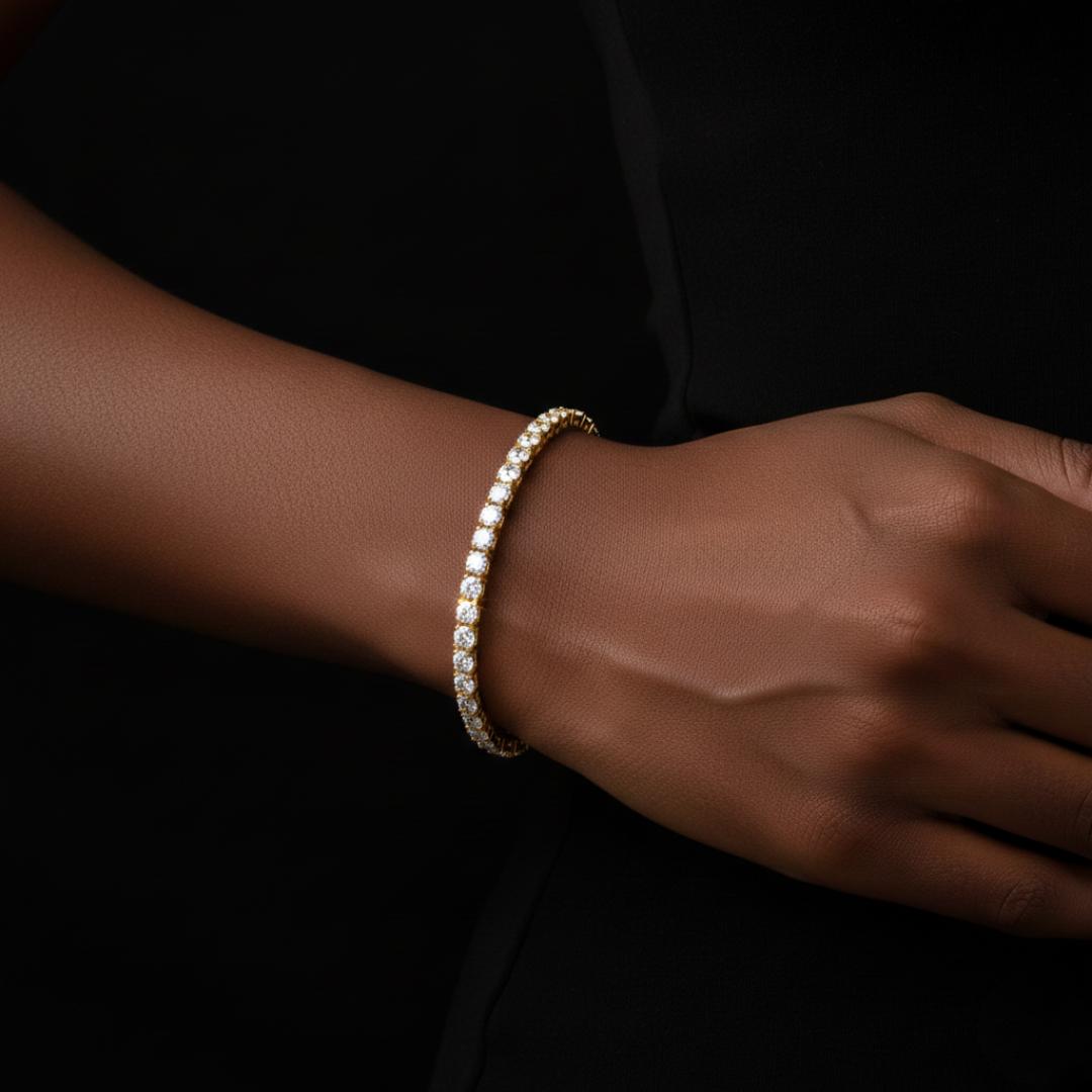 CLARITYCUT ICE VVS1 18K Gold Tennis