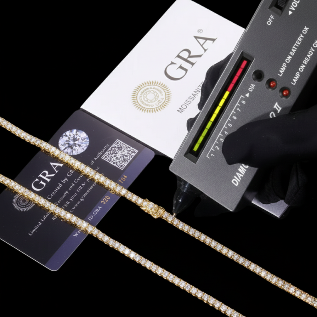 CLARITYCUT ICE VVS1 18K Gold Tennis