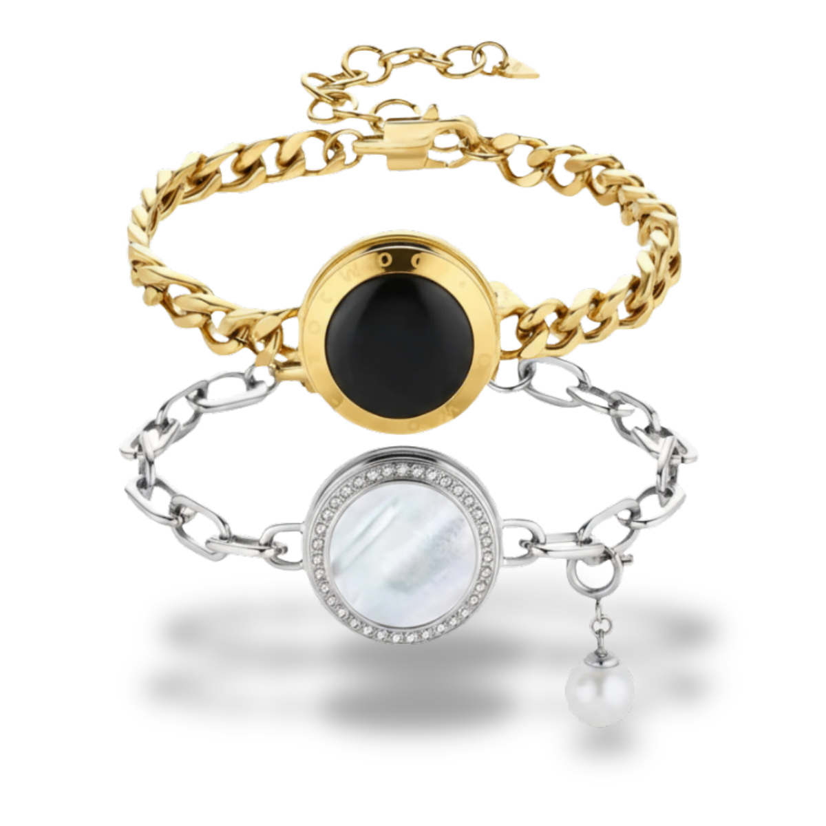 Soulmate 2.0 Touch Bracelet (Silver + Silver)