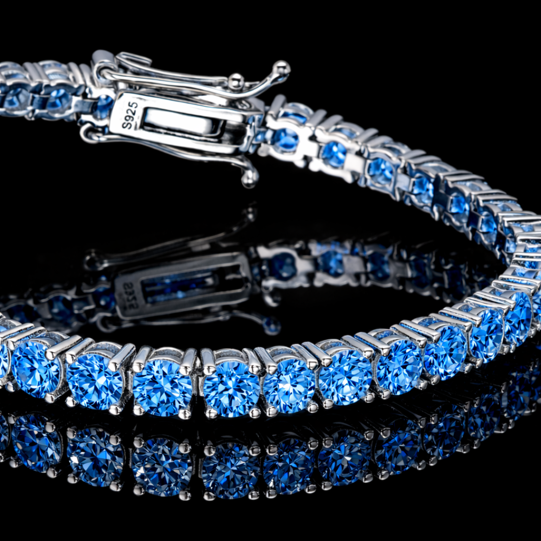 PURECUTS ICE BLUE VVS1 18K White Gold Tennis