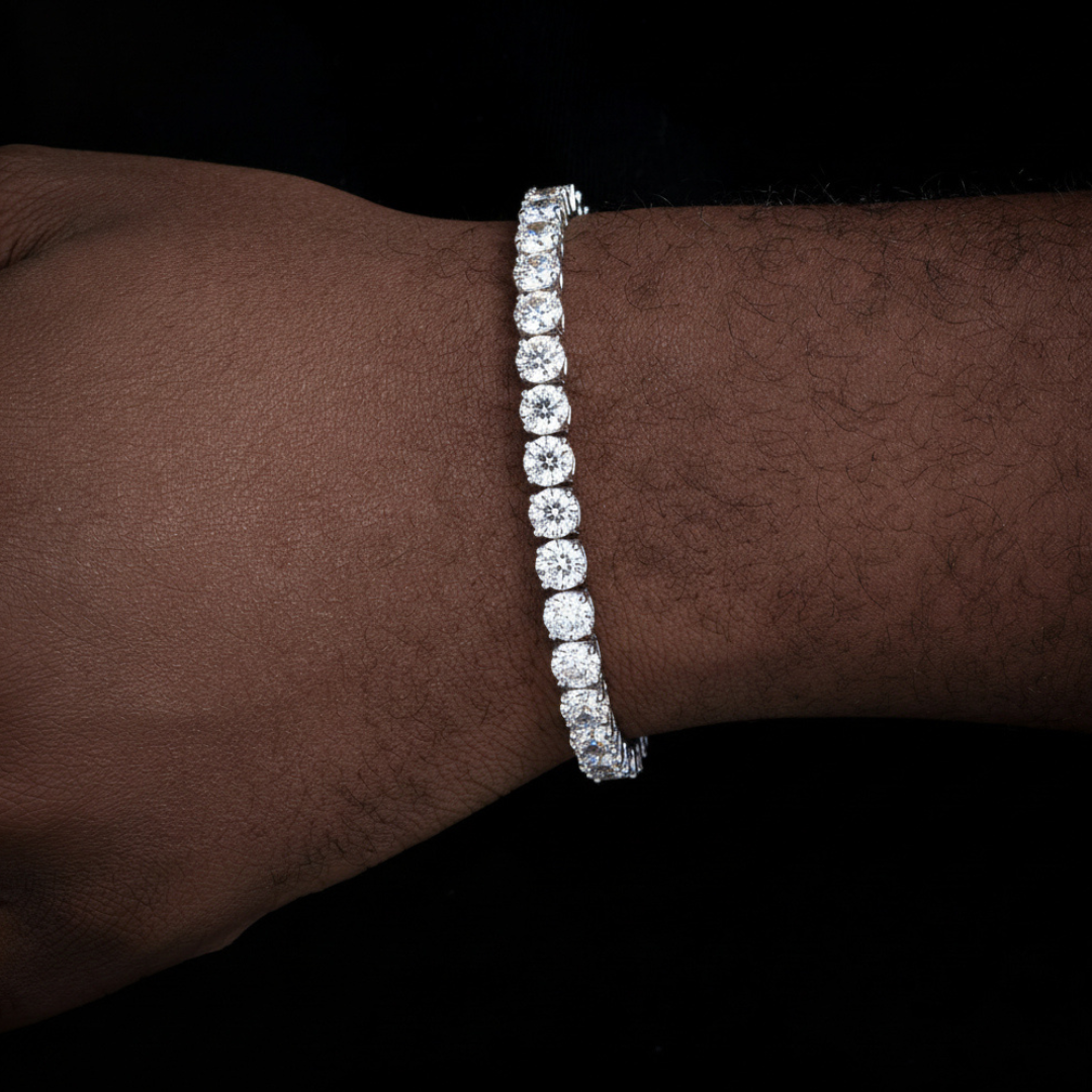 PURECUT ICE VVS1 White Gold Tennis