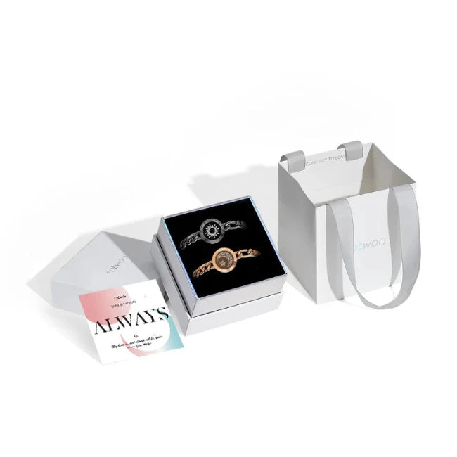 Figaro Chain Black & Rose Gold | Touch Bracelet