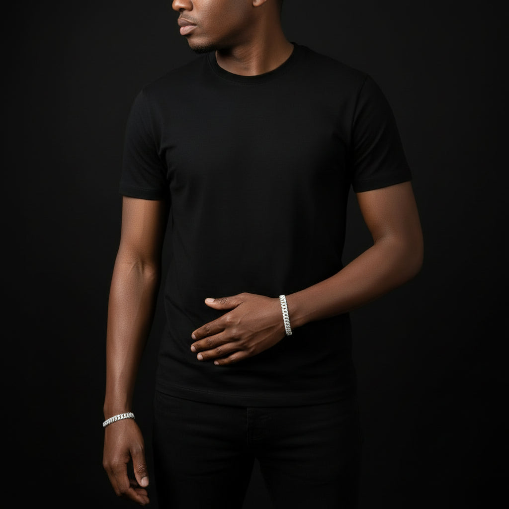 ROYAL ICE VVS1 18K White Gold Cuban