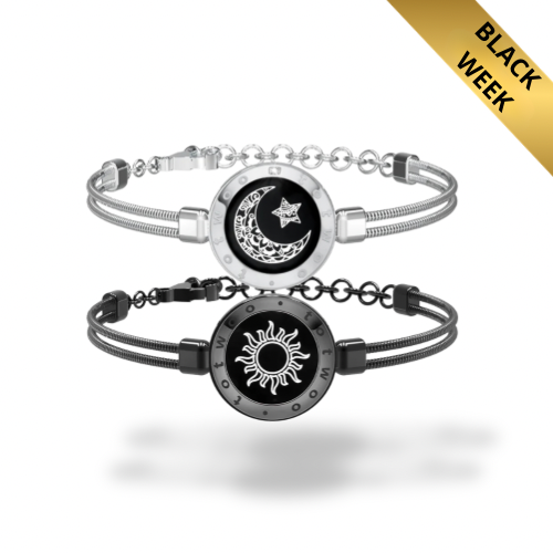 Snake Chain svart & sølv | Touch-armbånd