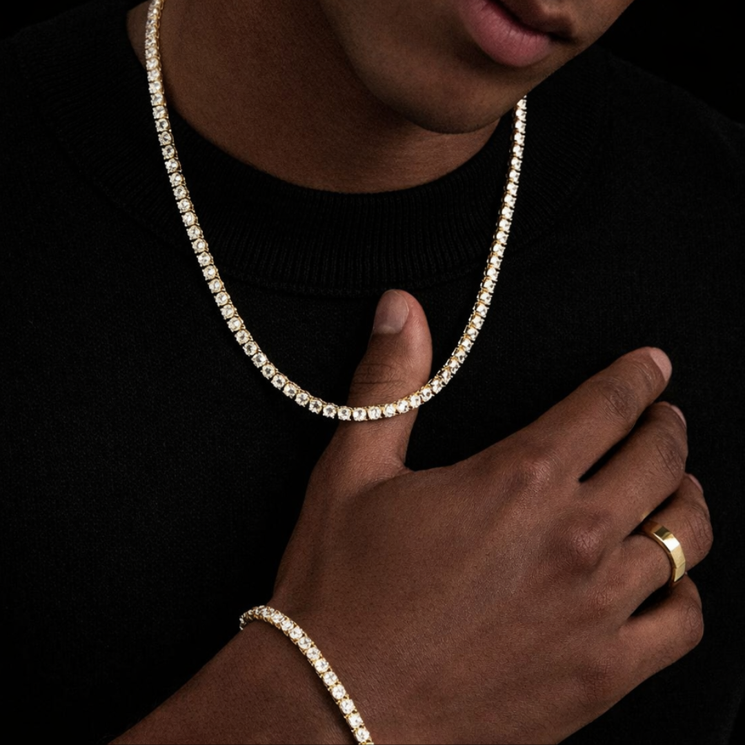 PURECUT ICE VVS1 18K Gold Tennis