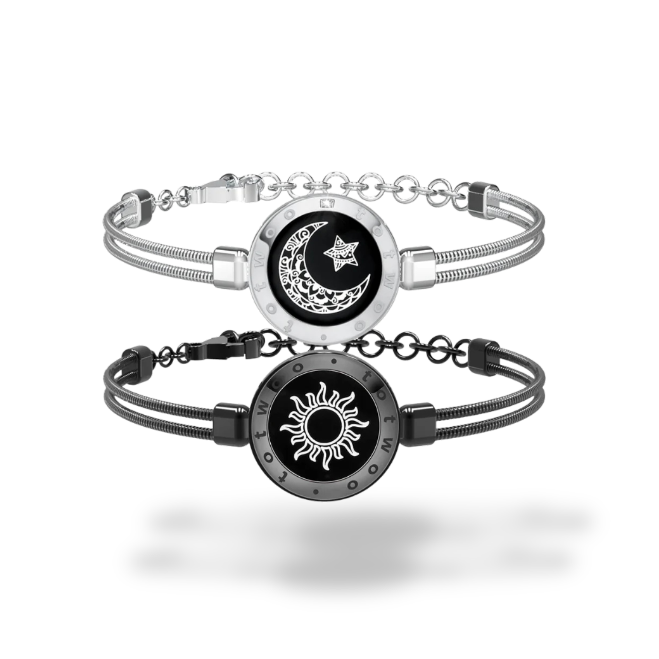 Snake Chain Svart & Silver | Toucharmband