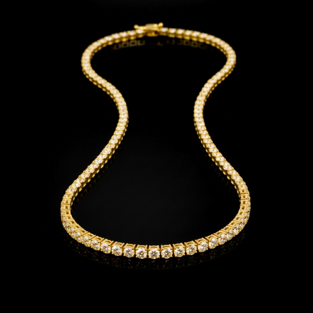 CLARITYCUTS ICE VVS1 18K Gold Tennis