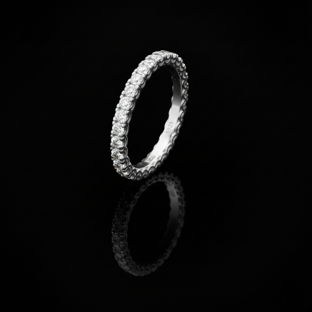 RING OF ICE VVS1 18K White Gold