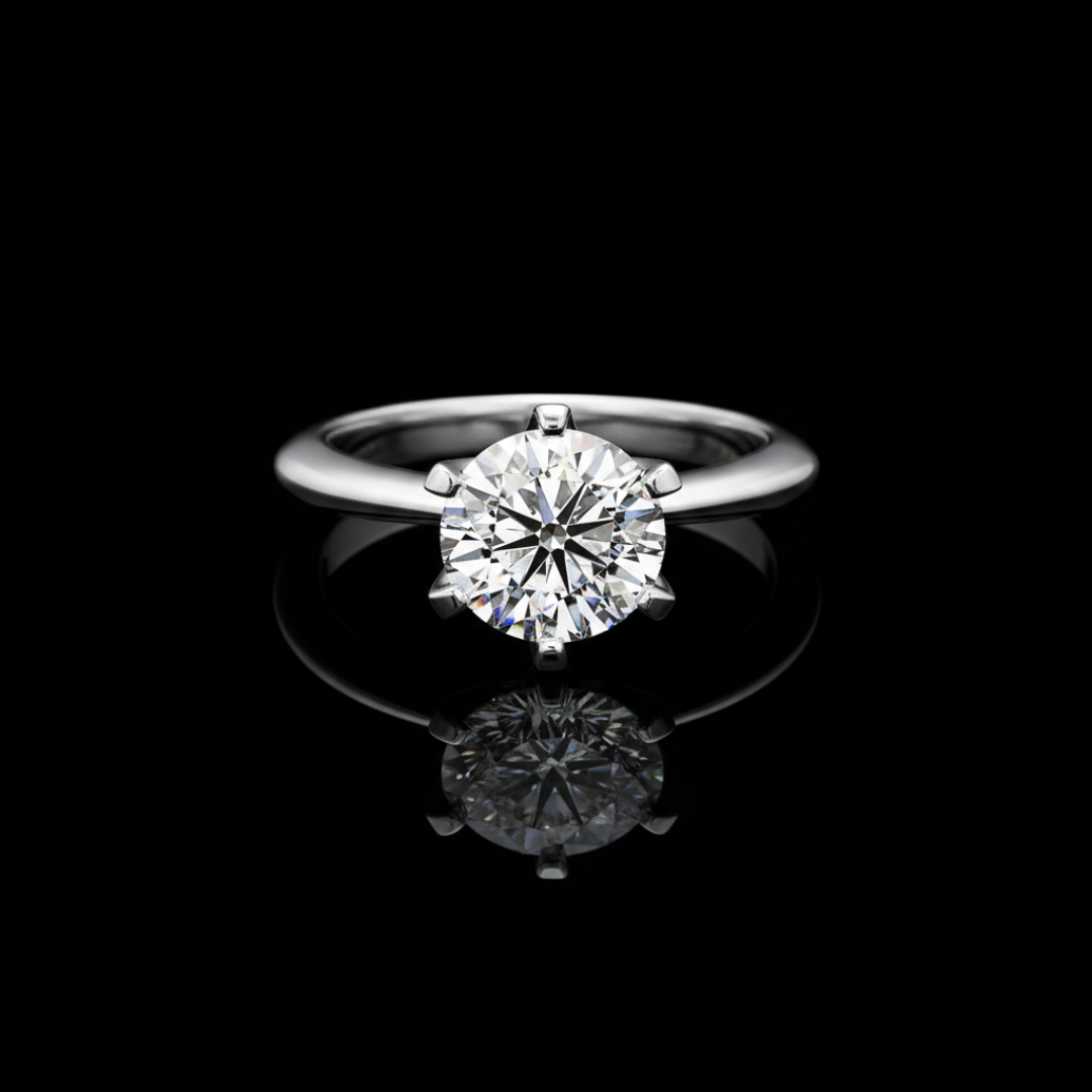 CROWN OF ICE VVS1 White Gold Ring