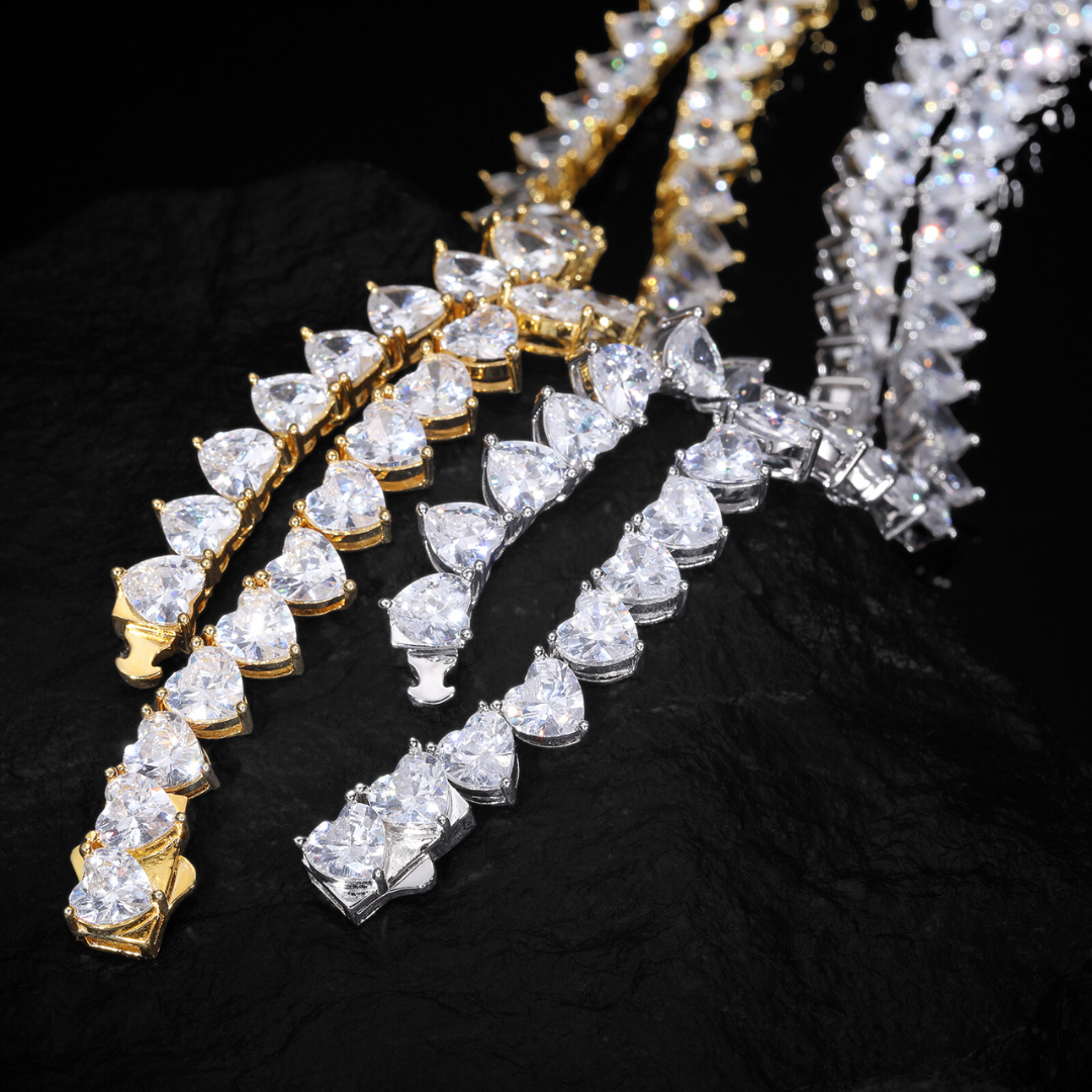 VALENTINES ICE VVS1 18K White Gold Tennis