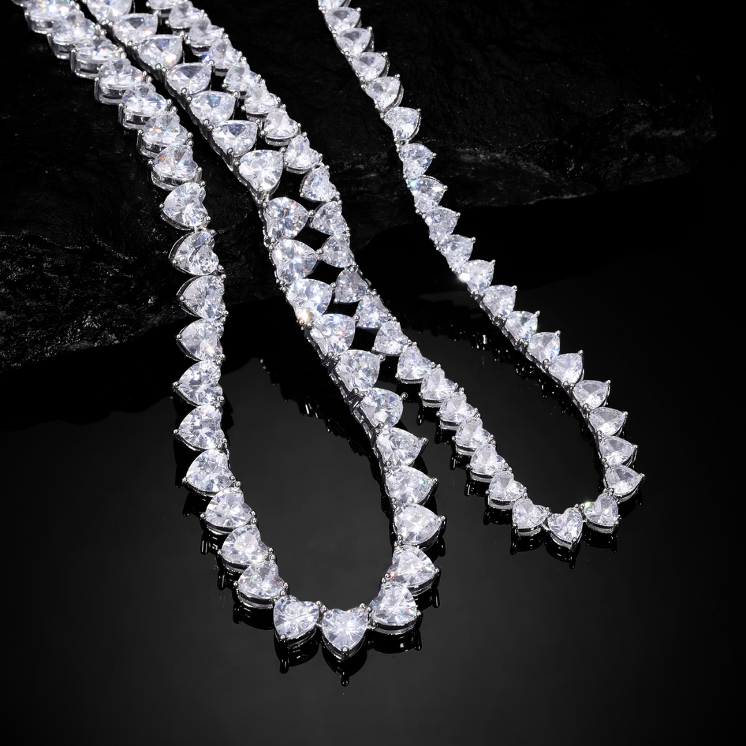 VALENTINES ICE VVS1 18K White Gold Tennis