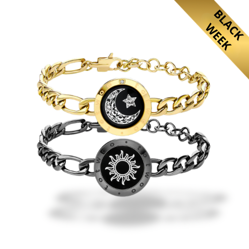 Figaro Chain Svart & Gull | Touch-armbånd