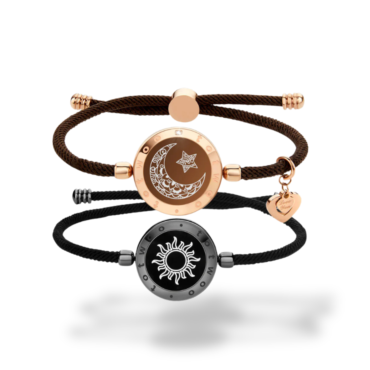 Milan Rope Svart & Roséguld | Toucharmband