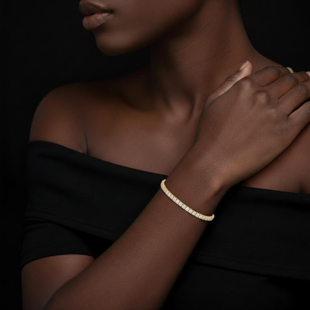 CLARITYCUT ICE VVS1 18K Gold Tennis