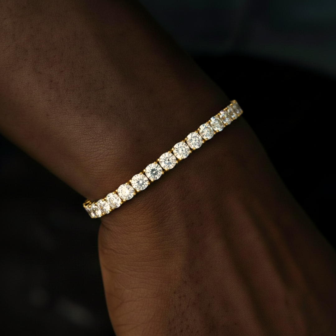 PURECUT ICE VVS1 18K Gold Tennis