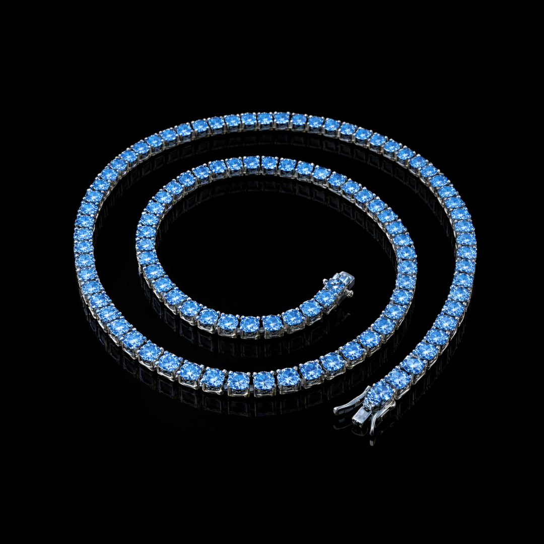 PURECUTS ICE BLUE VVS1 18K White Gold Tennis