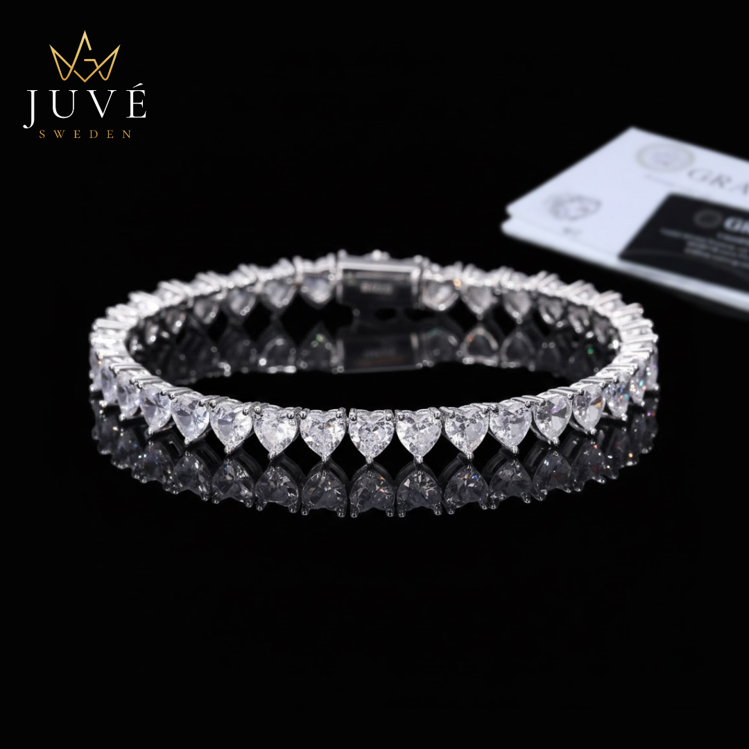 VALENTINES ICE VVS1 18K White Gold Tennis